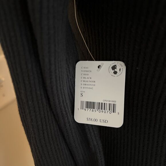 NWT Free People Thermal Bodysuit Black Size Small - Picture 7 of 9